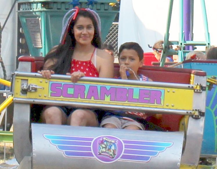 The 'Scrambler' at the Napa County Fairgrounds in Calistoga